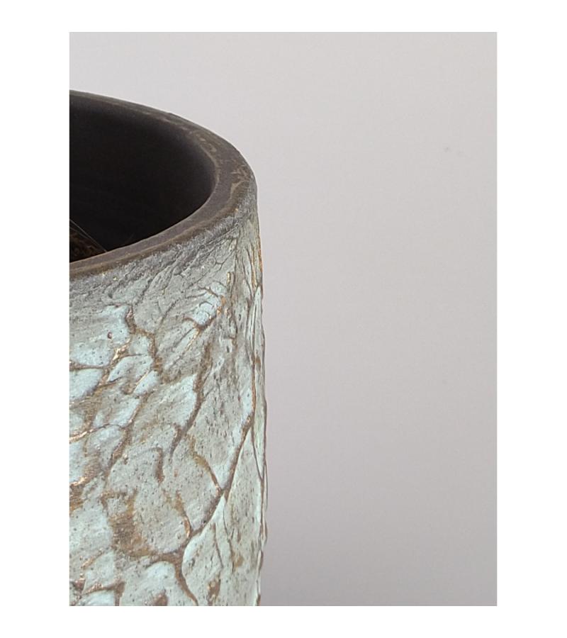 Evi antiq brons bloempot binnen 15x13 cm